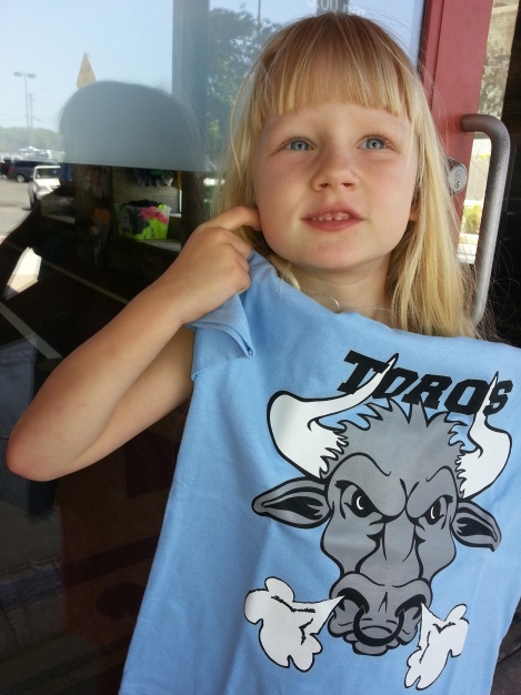 Rylee's first race T-shirt